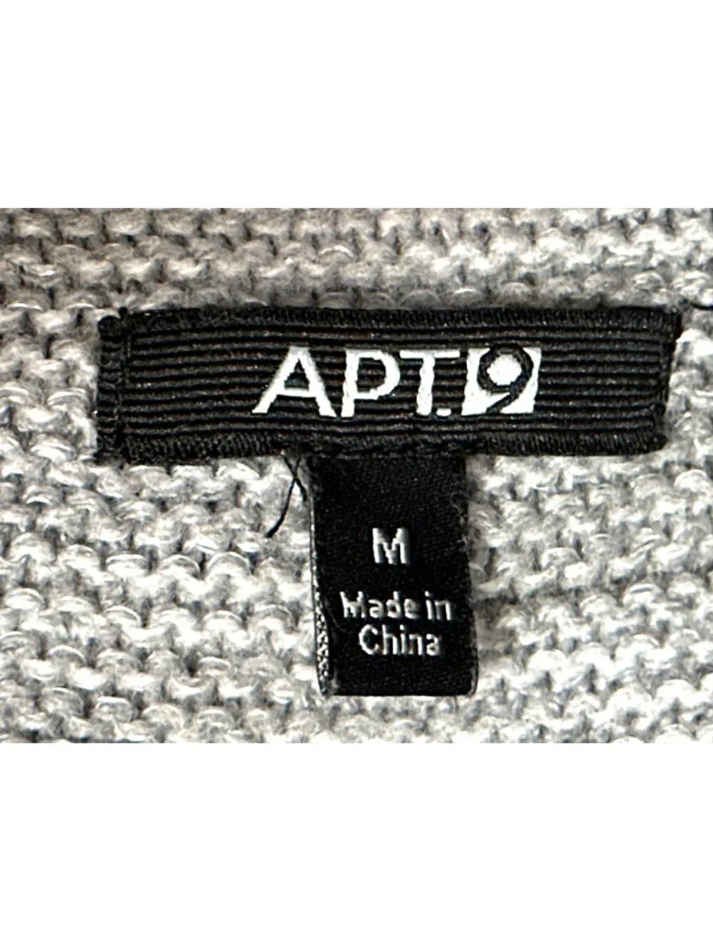 Apt 9 Med Open Gray Marled Rib Knit Hook Front Longline Cardigan Layering Luxe - Picture 6 of 9